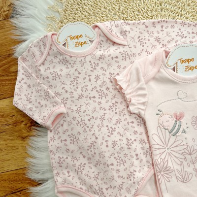 CONJ. DE MALHA 3 PEÇAS - Abelha Fofa com Tule - Rose